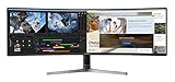 Samsung C49RG94SSU 124,20 cm (49 Zoll) Curved Gaming Monitor (5120 x 1440 Pixel, Dual WQHD 32:9 Format, 120Hz, 4ms) schw