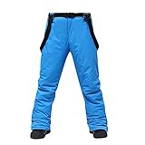 BIBOKAOKE Skihose für Damen Herren Latzhose Snowboardhose, Damenskihose, Outdoor Funktionshose Wasser Winddicht Thermohose Neue Jumpsuit Träger Verstellbarer Ideale Skibekleidung Im W