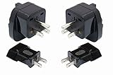 USA Mexiko Kanada Amerika SET Reisestecker Adapter | 2x Typ A + 2x Typ B mit Schutzkontakt | Langlebiger Netzstecker für Steckdosen im Ausland | Qualitativ hochwertiger Stromadap