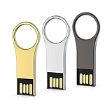 KOOTION 32GB USB Stick 3 Stück USB 2.0 Speicherstick Metall Wasserfest Schlüsselanhänger 32 GB USB Flash Drive Bunt 3 gemischte Farben Memory Sticks (Set 3 STK 32G)