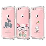 Oihxse Case ersatz für iPhone 5/5S Hülle Silikon Ultra Dünne Durchsichtige Transparent Schlanke Tasche Kristall TPU Handyhülle Bumper Soft Schutzhülle für iPhone SE Hülle-Insgesamt sind DREI (7A)
