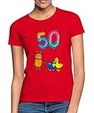 Spreadshirt Die Sendung Mit Der Maus 50 Jahre Jubiläum Luftballons Frauen T-Shirt, S, R