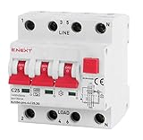 FI/LS Schalter RCBO C25A 30mA Typ A 4-Polig Fehlerstromschutzschalter Leitungsschutzschalter Komb