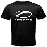 A State of Trance Logo Men's White Black T-Shirt Size Black S