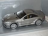 Mercedes-Benz Sl65 Sl 65 AMG Black Series Silber Grau 1/18 Mondo Motors Modellauto M