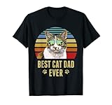 Japanische Bobtail Cat Best Cat Dad Ever Retro Beach Vibe T-S