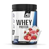All Stars Whey Protein, Strawberry, 1er Pack (1 x 908 g) Premium Eiweißpulver mit einer Mischung aus Molkenprotein-Konzentrat und hochreinem Molkenprotein-I