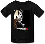 Men T Shirt Uncharted 4 A Thief's End Art Round Collar T Shirt Funny t-Shirt Novelty Tshirt_1164
