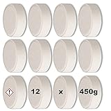 Luft-Entfeuchter Granulat Tabs 12 x 450g Nachfüllpackung für Raumentfeuchter Box Nachfülltabs Tabletten ohne S