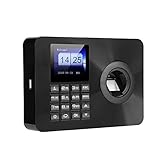 Demeras Fingerabdruck-Anwesenheitsmaschine, Passwort-Zeiterfassungs-Clearer Niedriger Stromverbrauch, schnelle Erkennung für das Büro(100-240V britischer Standard)