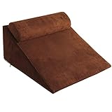 JKL Medizinische Pflege Dreieck Kissen, Wildleder Bett Kopfstütze Sofa Sitzen Taille Rückenlehne Abnehmbarer Waschbar Slope Pad (30 * 65 * 60 cm) (Farbe : B)