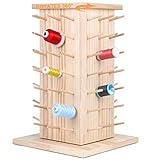 New brothread 84 Spulen 360° Voll Rotierende Holz Fadenhalter/Garnhalter/Fadenspulen Organizer zum Nähen, Quilten, Sticken, Haare Flechten und Schmuck