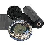 Teichfolien Dicke 0.45mm Teichplane Teichfolie Schwarz Landscaping Pools Teichmembran Fountain Teichleiner Teichhäute Fischteich Liner Wasserdichtes Futter Tuch Für Schwimmteich,Reservoir (5×10m)