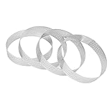 Fauge 4 StüCk KreisföRmiger PoröSer Tortenring Unten Tower Pie Kuchenform Backwerkzeuge HitzebestäNdiger Perforierter Kuchen Mousse, 10