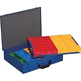 Allit 454124 Kleinteilekoffer aus Metall mit 59 losen Einsätzen, 44cm x 37cm x 11cm, B