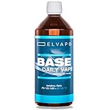 Elvapo BASE - Daily Vape | 1000ml / 1L | 50/40/10 (PG/VG/H2O) | Basisliquid für das Mischen von E-Liquids mit Aromen (für E-Zigaretten/E-Shishas) | 0mg (ohne Nikotin) | Liquid-Basen Made in Germany!