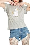 Wildfox Damen No.9 Short Sleeve Tee T-Shirt, Heather Gey, M