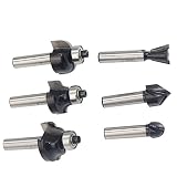 Forming 6pcs Kantenfräser Holzbearbeitungswerkzeug Fräser Bit Schaft Fase Holzbearbeitungswerkzeuge & Heimwerker Metall Rohr R