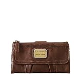 Fossil Emory Damen-Clutch aus weichem Leder, Espresso, Einheitsgröß