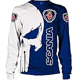 BFWLAICAILE Herren Hoodies Jacken, 3D Druck SC.A-Nia LKW Pullover Langarm Kapuzenpullover Sweatshirts Mit Taschen, Herren & Damen Beiläufig Sweatshirt,Hoodies,Jacken,T-Shirt,Shirts,4XL