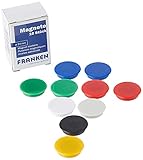 Franken HM20 99 - Haftmagnet für 300 g, Ø 24 mm, verschiedene Farben, 10 Stück