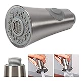 Wasserhahn Ersatz Brausekopf Küchenbrause Geschirrbrause Spray Kopf Bad Küche Pull Out Spray Kopf Ersatzteil Wasser sparen Bubbler Anti Splash Chrom Küchenarmatur Brause Handbrause Chrom Geschirrb