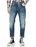 G-STAR RAW Mens Loic Relaxed Tapered Jeans, Antic Faded Arsenic Blue Restored B454-B816, 32W / L32