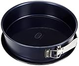 Dr. Oetker 1100 Springform Ø 26 cm BACK-LIEBE EMAILLE, Backform mit schnitt- & kratzfestem Flachboden mit Emaille-Versiegelung, runde Kuchenform mit Ring aus Stahlblech (Farbe: Blau), Menge: 1 Stück