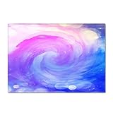 YDyun Teppich Terrassen Teppiche Natürlicher Look Color Swirl Gradient Teppich Anti-R