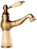 Küchenarmaturen Waschbecken Wasserhahn-Antik Bad Waschbecken Antik Kupfer Körper Wasserhahn Ziehen Einloch W