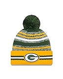 New Era Green Bay Packers NFL 2021 Sideline Sport Knit Bobble Beanie - One-S