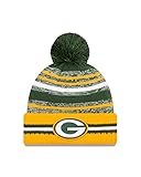 New Era Green Bay Packers NFL 2021 Sideline Sport Knit Bobble Beanie - One-S