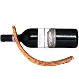 WEINFLASCHENHALTER AUS OLIVENHOLZ von von Mastro Leonardo - Handarbeit aus Italien (Holz Flaschenhalter)