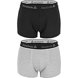 Reebok Herren Pack De 2 T249-3 Pack 2 Boxer schwarz und grau für Männer, Packung Mit 2 T249-3, M