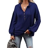 Meiger Lose Hoodie Geknöpfte Strickjacke Pullover Langarm Einfarbiges Top