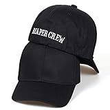 Neue Schwarze Hüte Sons of Anarchy für Reaper Crew Fitted Baseball Cap Frauen Männer Briefe Bestickter Hut Hip Hop Hut für Männer, Schw