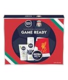 NIVEA MEN x LIVERPOOL FC LFC Geschenkset Set für Männer, inklusive NIVEA MEN Sensitive Rasierschaum (200 ml), NIVEA MEN Sensitive Waschgel (100 ml),NIVEA MEN Creme (75 ml) und Fanartikel Fan LFC S