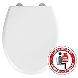 WENKO WC-Sitz Gubbio, Antibakterieller Toiletten-Sitz mit Absenkautomatik, 350 kg Belastung