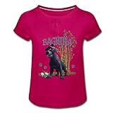 Spreadshirt Das Dschungelbuch Baghira Mädchen T-Shirt mit Raffungen, S, F