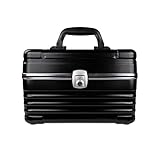 SHR Germany KOSMETIK KOFFER Etagenkoffer Professionell Schminkkoffer, Friseurkoffer - Farbauswahl (Schwarz)