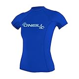 O'Neill Wetsuits Damen Basic Skins Short Sleeve Rash Guard T-Shirt, Tahitian Blue, L