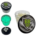 100 x Night Vision Fluorescent Silicon Rubber Balls Paintballs Lightening at Dark in 68 Cal. for Training and Self Home Defense Gummi Kugel 68 Kalib