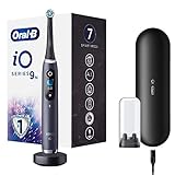 Oral-B iO Series 9 Elektrische Zahnbürste/Electric Toothbrush, 7 Putzmodi für Zahnpflege, Magnet-Technologie & 3D-Zahnflächenanalyse, Farbdisplay & Lade-Reiseetui, black onyx