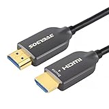 SOEYBAE 4K HDMI Glasfaserkabel HDMI Kabel 2.0 4K@60Hz 18Gbps HDCP 2.2 3D HDR (50M)