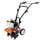 Benzin Gartenhacke Motorhacke Bodenfräse Kultivator Fräse Hacke 2-Takt + Gratis Werkzeugset und Sicherheitsausrüstung