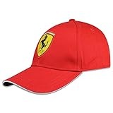Fuel For Fans Formula 1 Unisex Classic Logo Cap, Unisex-Erwachsene, Scuderia Ferrari F1 - Classic Logo Cap, rot, Einheitsgröß