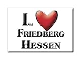 Enjoymagnets FRIEDBERG Hessen (HE) Souvenir Deutschland Hessen Fridge Magnet KÜHLSCHRANK Magnet ICH Liebe I L