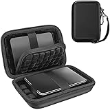 ProCase 2.5' Hart Eva Tasche Case für Externe Hard Drive Festplatten Seagate Expansion, Backup Plus, WD Elements, My Passport, Extreme HDD -Schw