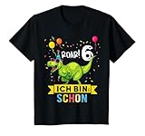 Kinder 6 Jahre Geburtstag Dinosaurier Jungen Mädchen Dino T-Shirt T-S