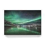 artboxONE Holzbild 30x20 cm Natur Nordic Reflection von Künstler Sebastian W